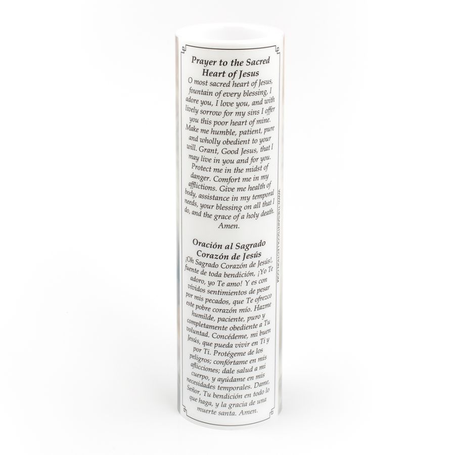 LED Candle Sacred Heart of Jesus