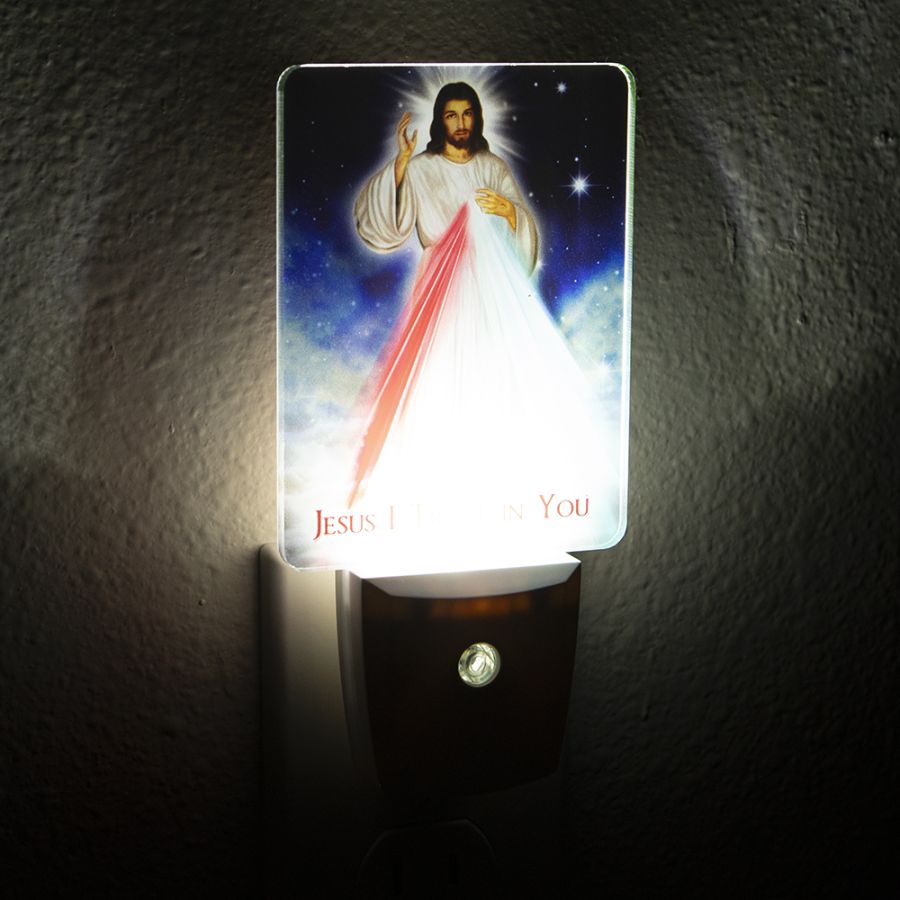 LED Night Light Divine Mercy