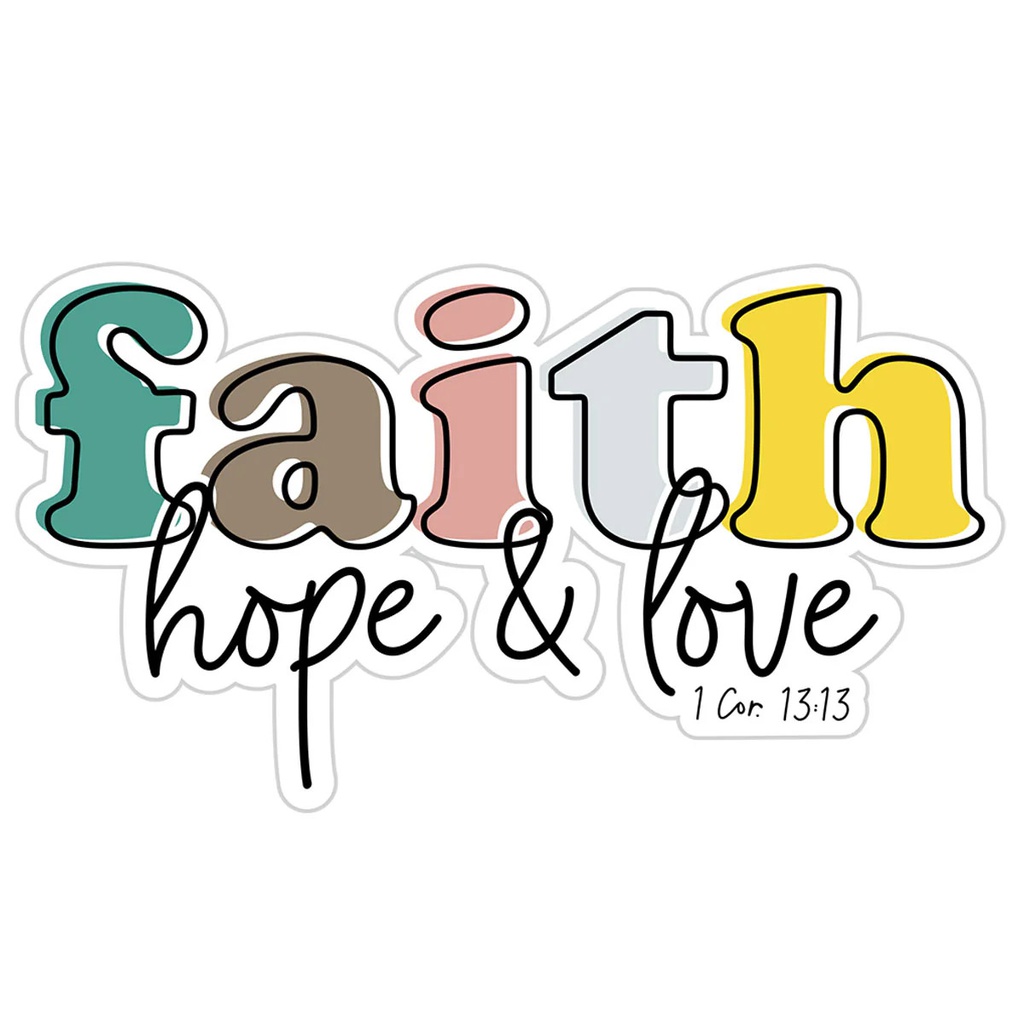 Sticker – Faith Hope Love