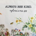 Printed Canvas Tote Bee Kind