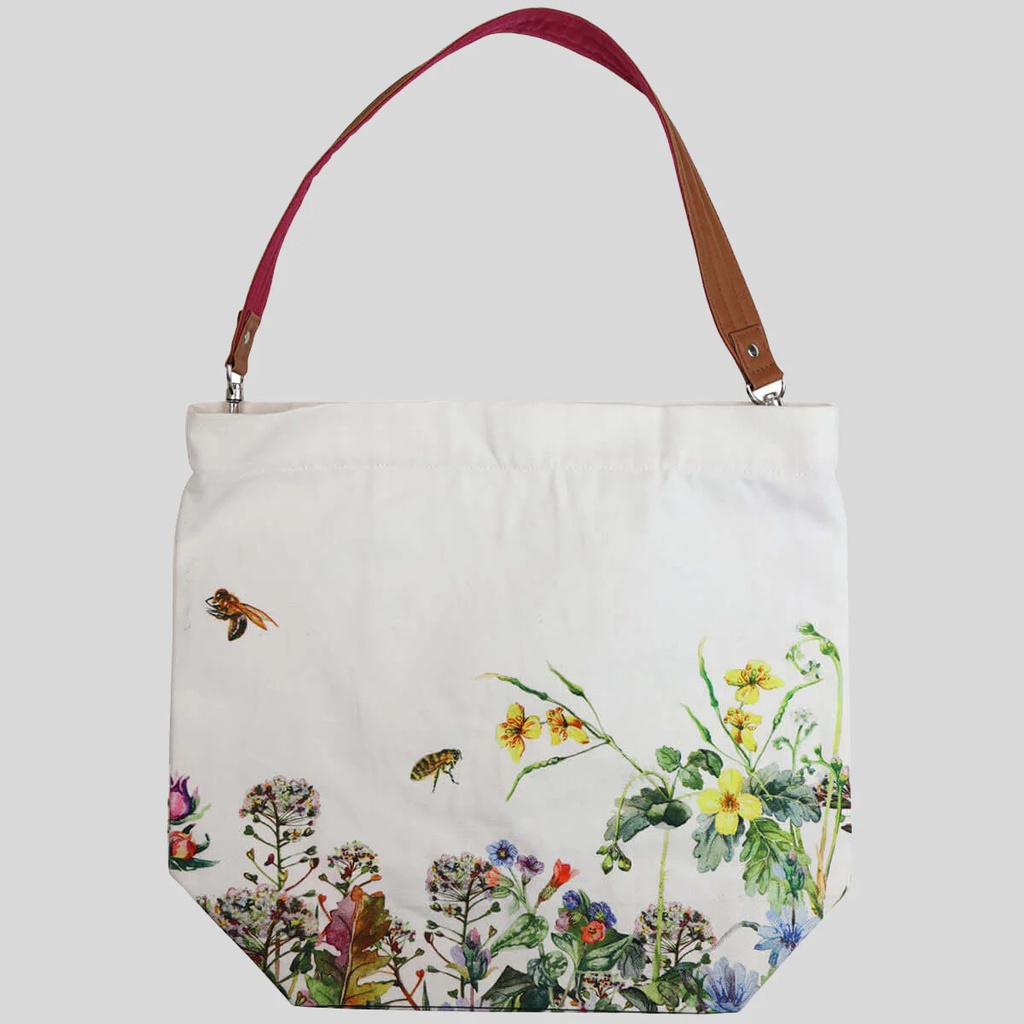 Printed Canvas Tote Bee Kind