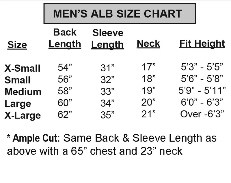 Washable Monks Alb Buttons