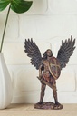 St. Michael w/o the devil, cold cast bronze, 13.5&quot;