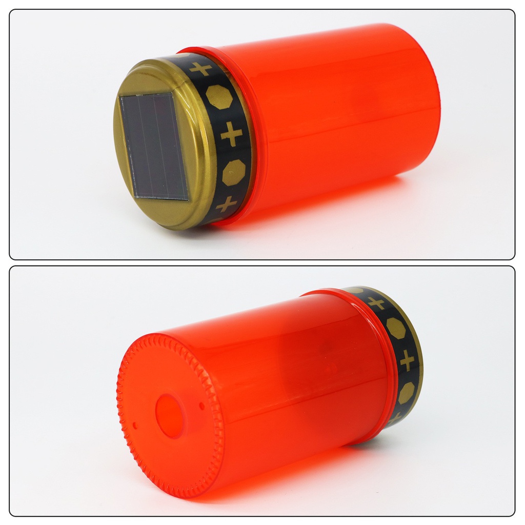 Solar Cemetery Candle - Red