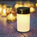Solar Cemetery Candle - White