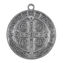 1.2" St. Benedict Oxidized Medal