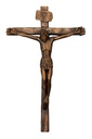 15in. Antique Bronze Realistic Crucifix