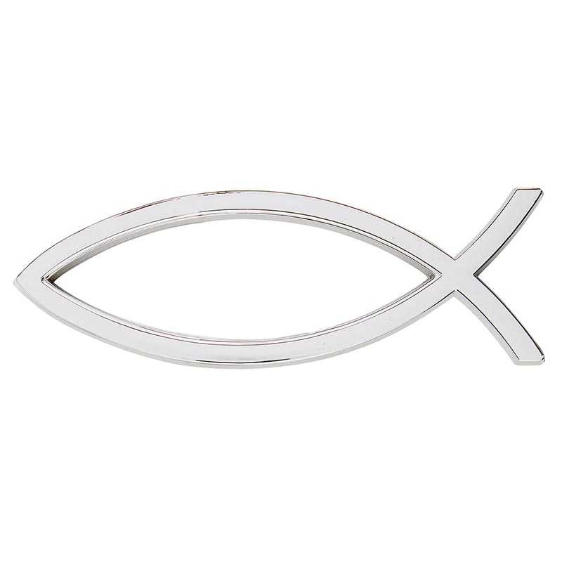 Ichthus Auto Emblem – Silver
