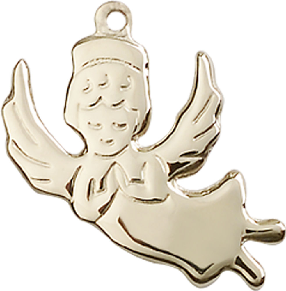 14kt Gold Angel Medal