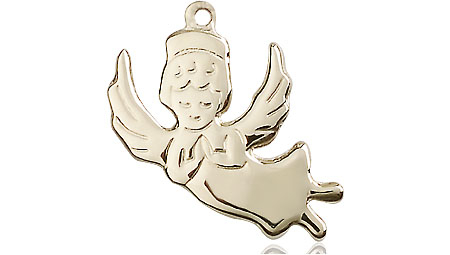 14kt Gold Angel Medal