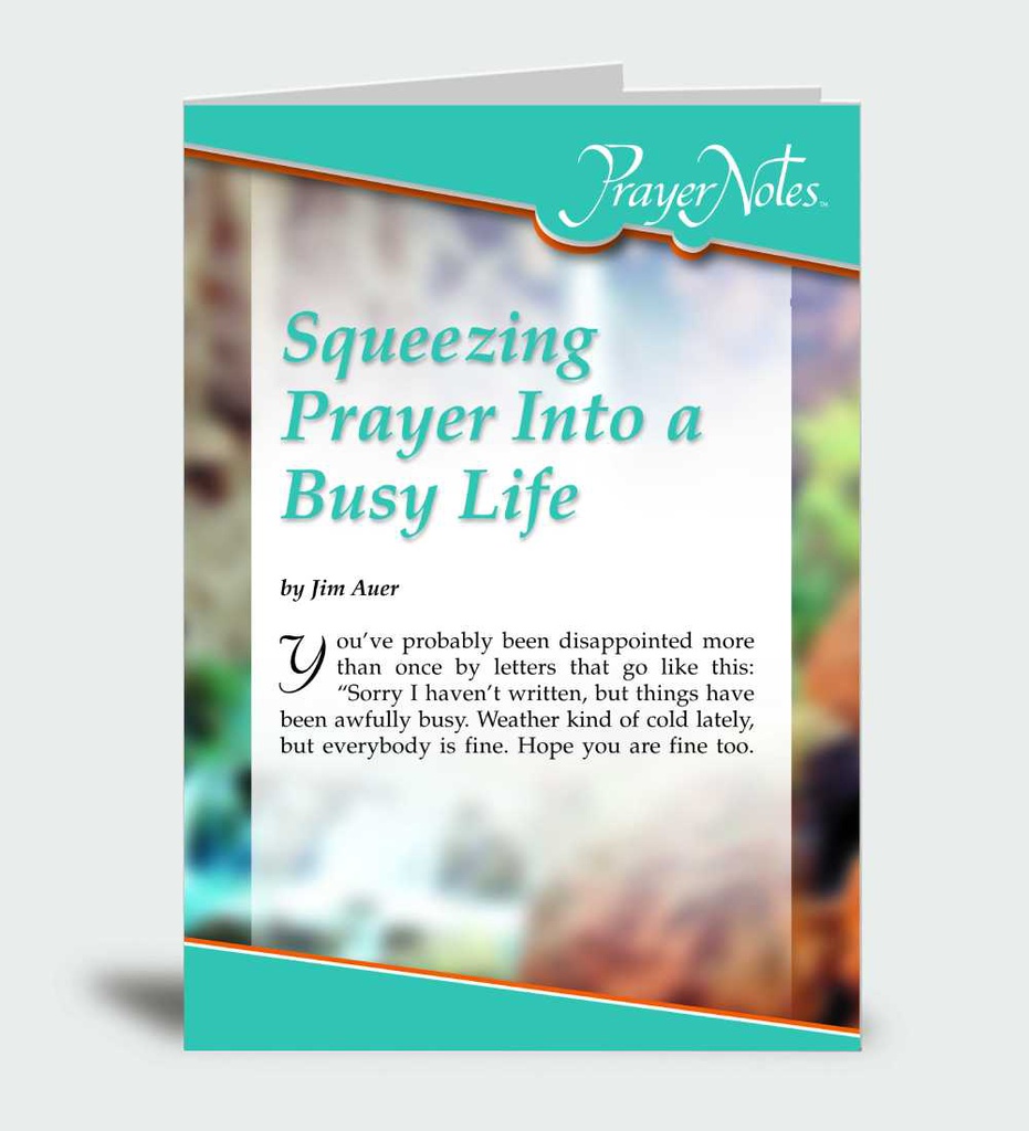 Squeezing Prayer Into a Busy Life