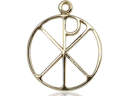 14kt Gold Chi Rho Medal