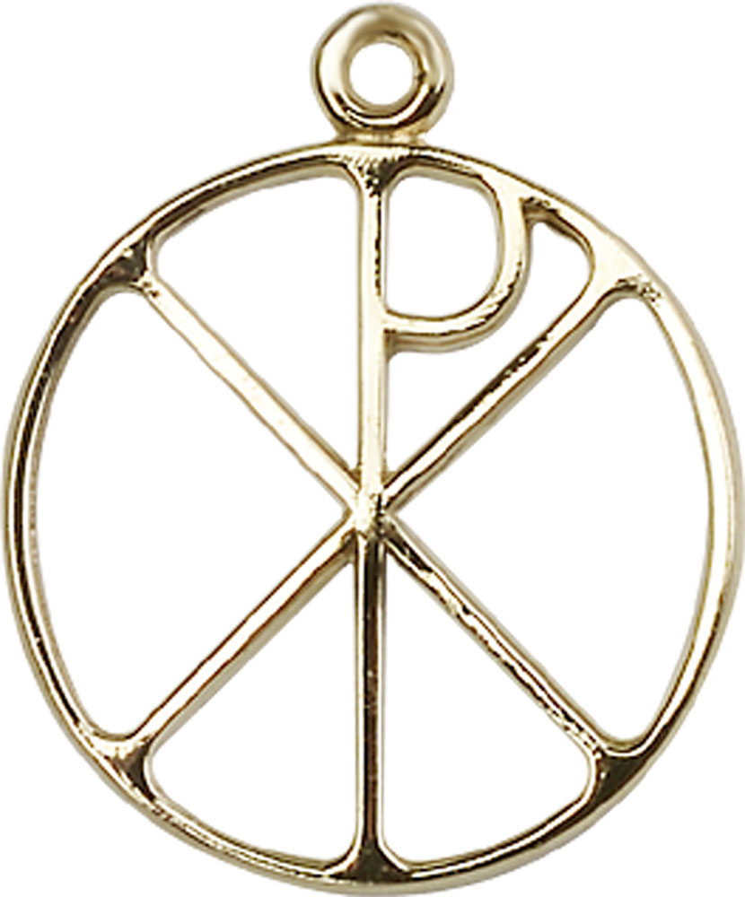 14kt Gold Chi Rho Medal