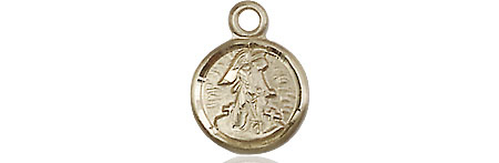 14kt Gold Guardian Angel Medal