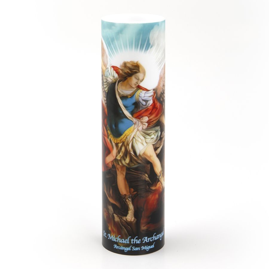 LED Candle St. Michael
