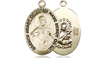 14kt Gold Filled Scapular Medal