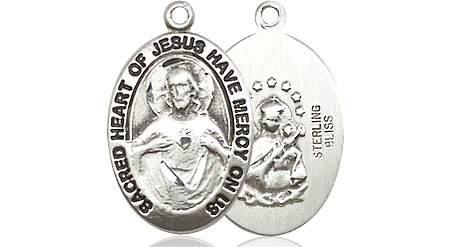 Sterling Silver Scapular Medal