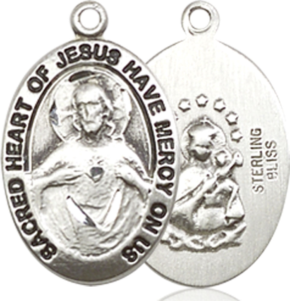 Sterling Silver Scapular Medal