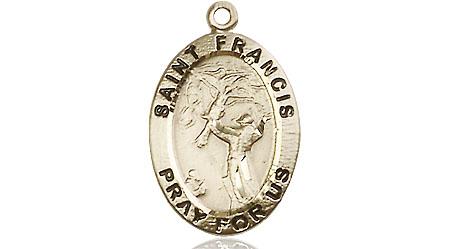 14kt Gold Filled Saint Francis of Assisi Medal