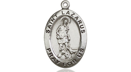 Sterling Silver Saint Lazarus Medal