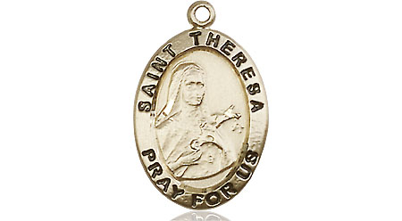 14kt Gold Filled Saint Theresa Medal