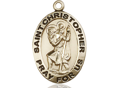 14kt Gold Filled Saint Christopher Medal