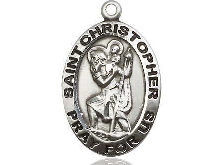 Sterling Silver Saint Christopher Medal