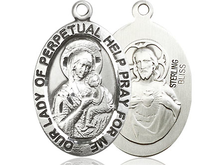 Sterling Silver Our Lady of Perpetual Help Medal