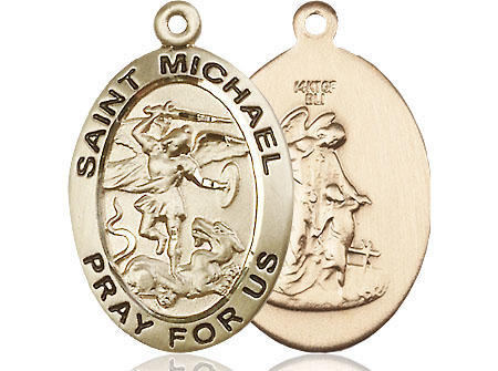 14kt Gold Filled Saint Michael the Archangel Medal