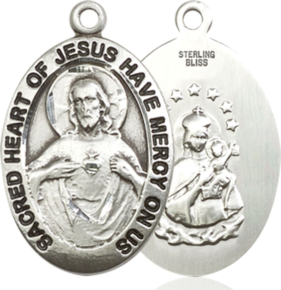 Sterling Silver Scapular Medal