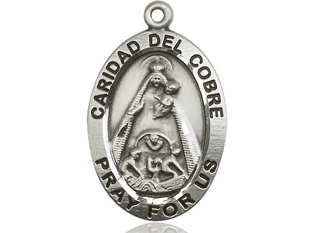 Sterling Silver Caridad del Cobre Medal