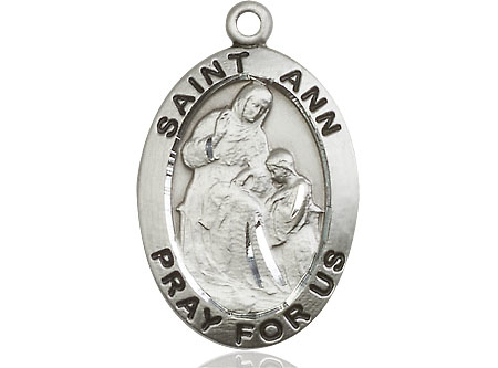 Sterling Silver Saint Ann Medal