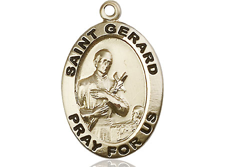 14kt Gold Filled Saint Gerard Medal