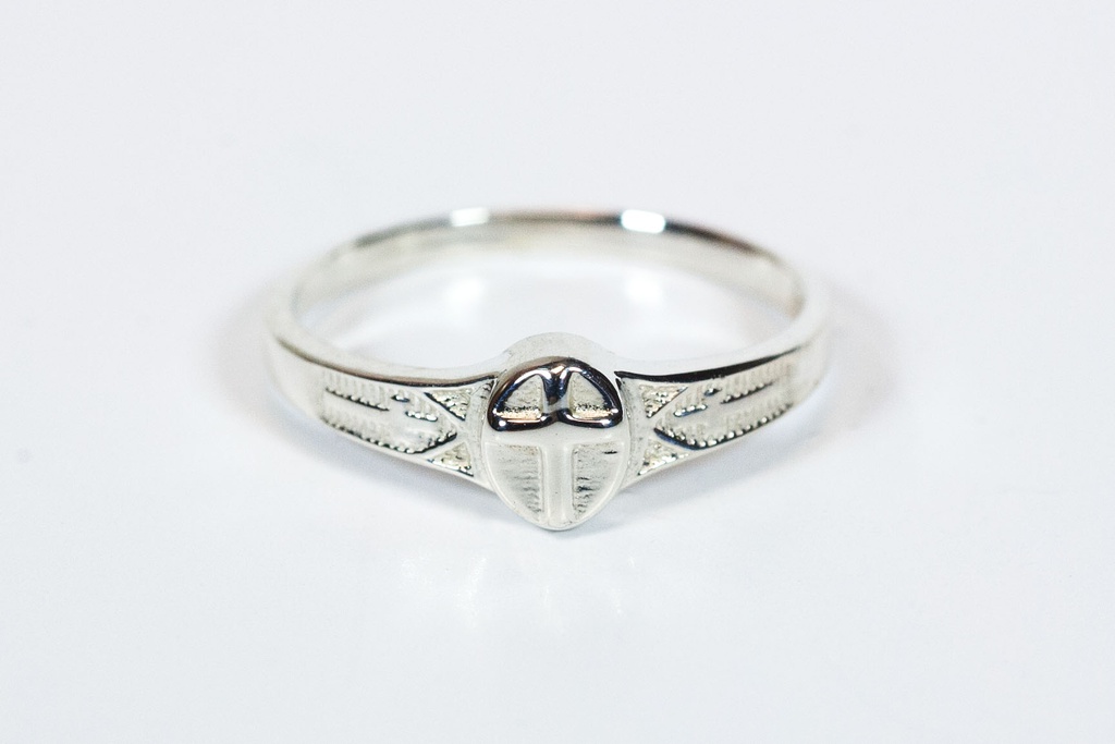 Sterling Silver Cross Ring  Size 6