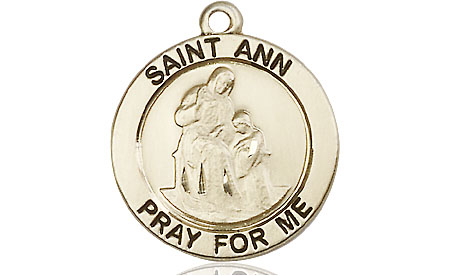 14kt Gold Filled Saint Ann Medal