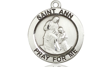 Sterling Silver Saint Ann Medal