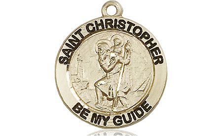 14kt Gold Filled Saint Christopher Medal