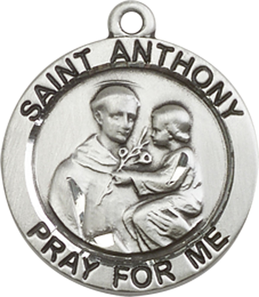 Sterling Silver Saint Anthony of Padua Medal