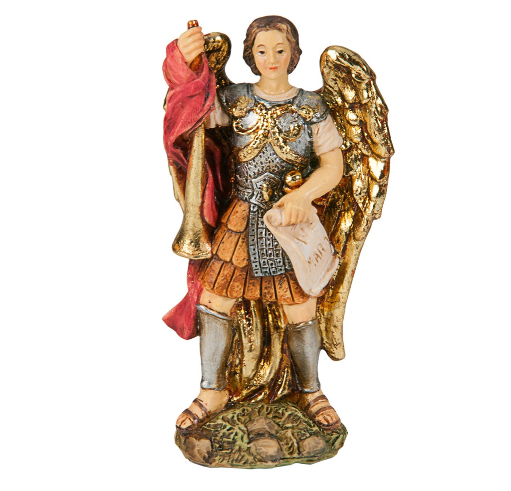 4&quot; Cold Cast Resin Hand Painted Statue of St. Gabriel