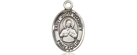 Sterling Silver Saint John Vianney Medal