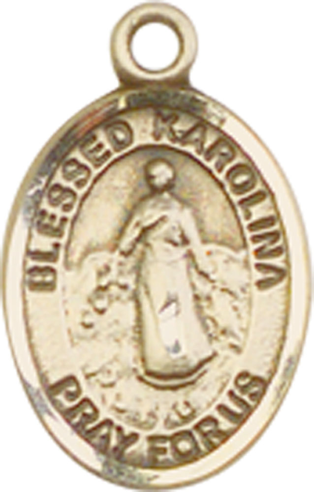 14kt Gold Filled Blessed Karolina Kozkowna Medal