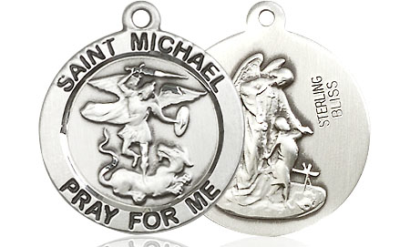 Sterling Silver Saint Michael the Archangel Medal