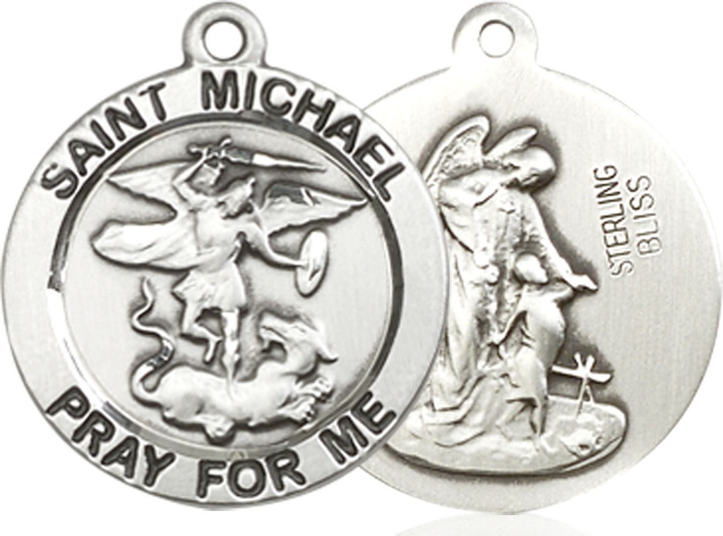 Sterling Silver Saint Michael the Archangel Medal