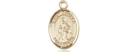 14kt Gold Filled Saint Angela Merici Medal