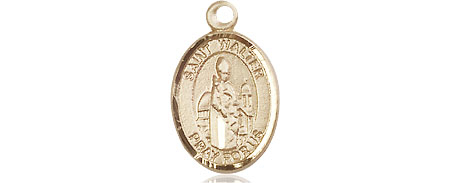 14kt Gold Filled Saint Walter of Pontnoise Medal