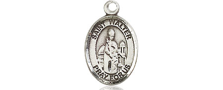 Sterling Silver Saint Walter of Pontnoise Medal