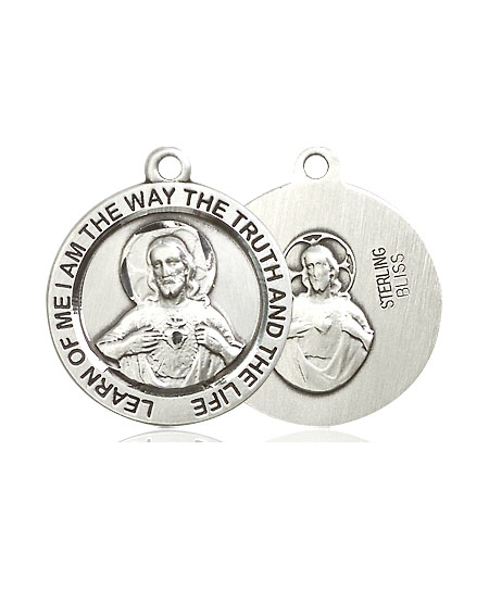 Sterling Silver Scapular Medal