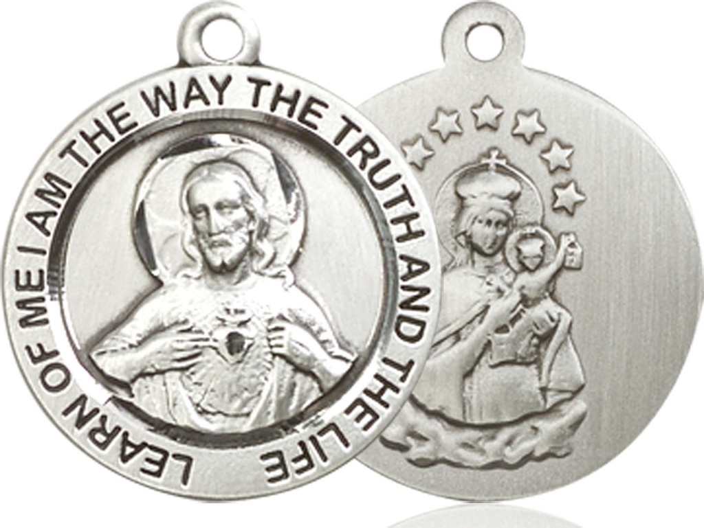 Sterling Silver Scapular Medal