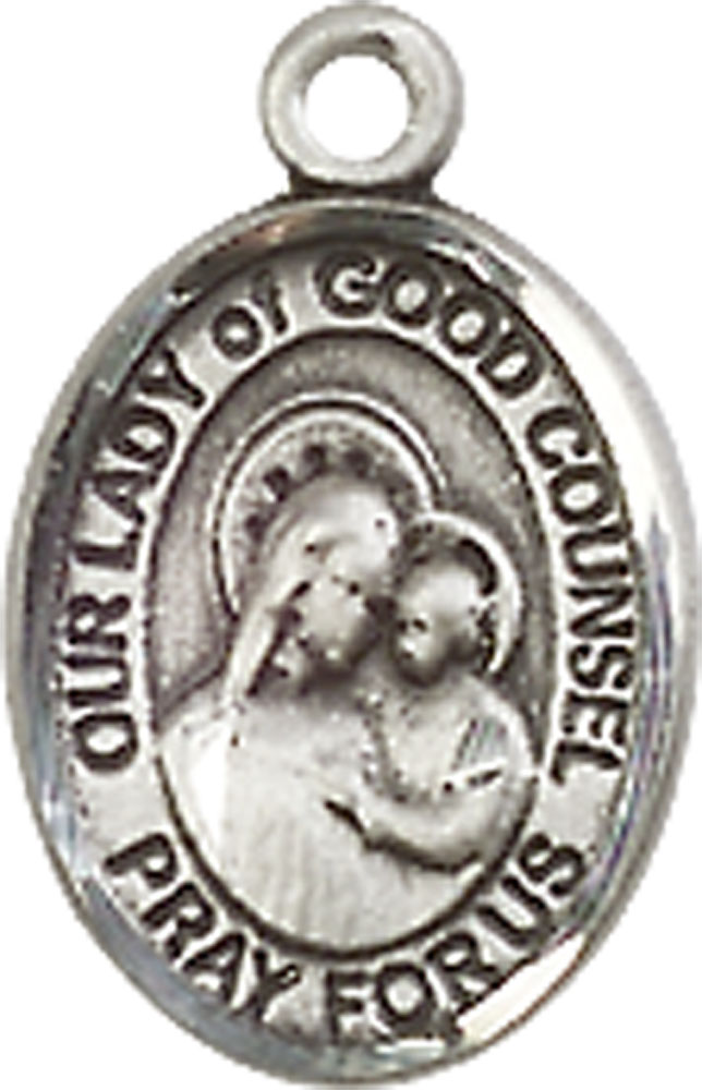 Sterling Silver Our Lady of Good Counsel Medal