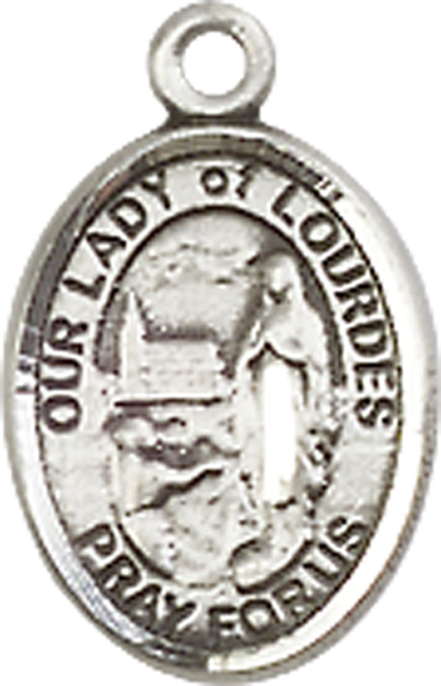 Sterling Silver Our Lady of Lourdes Medal